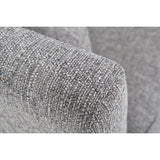 Miliboo Canapé scandinave déhoussable 3 Places en Tissu Gris Clair et Bois Clair Oslo