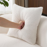 Sapgaks Canapé 2 Places courbé, avec accoudoirs Ronds,Canapé Double Compressible avec 2 Coussins,Canapé rembourré Moderne,pour Salon et Chambre,Aucun Montage requis,Blanc
