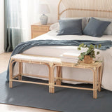 Banc Saro en Rotin Naturel Tressé à la Main, Fonctionnel et Polyvalent, Idéal pour Le Salon, l'Entrée ou la Chambre. Artisanal et Unique.