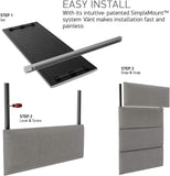 VANT Panneaux Muraux d'appoint Rembourrés - Paquet de 4 - Facile à Installer - Double Tête de lit King Size (En Velours Bleu Paon, 76cm de Large)