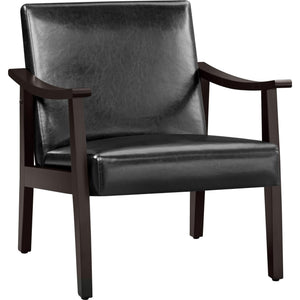 Yaheetech Fauteuil de Salon avec Accoudoirs Courbes Chaise Ergonomique Cadre en Bois d’hévéa pour Salon Chambre Salle de Séjour Bureau 62×70×74 cm Noir Yaheetech Fauteuil de Salon avec Accoudoirs Courbes Chaise Ergonomique Cadre en Bois d’hévéa pour Salon Chambre Salle de Séjour Bureau 62×70×74 cm Noir