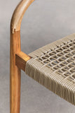 SKLUM Chaise de Jardin en Bois d'acacia et Corde tressée Mallory -