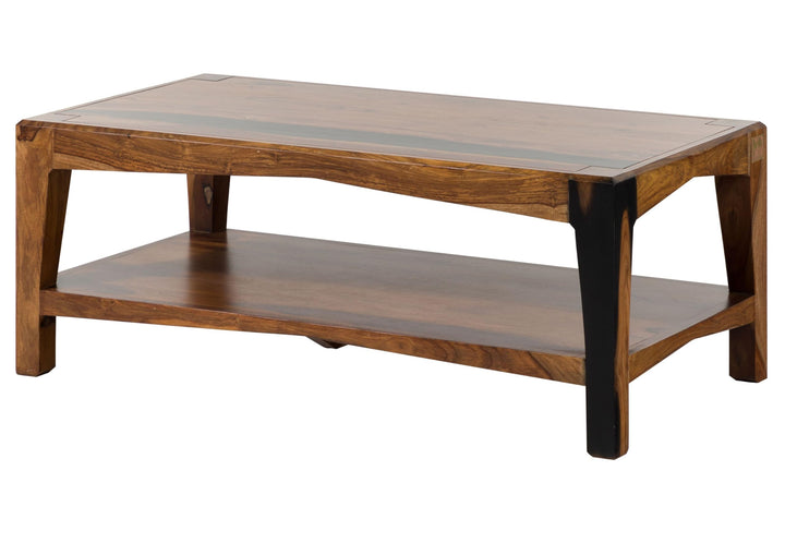 Ancona #201 Table Basse en Bois de sheesham - laqué/Brun foncé 115x60x45 Ancona #201 Table Basse en Bois de sheesham - laqué/Brun foncé 115x60x45