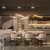 FATIVO Lot de 2 Chaises Salle à Manger: Chaise Beige et Marron de Cuisine en Cuir Confortable Chaise Design Salon avec Pieds en Métal Rembourrée pour Restaurant - 50x52x80.5cm