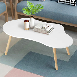 HshDUti Petite table basse, table basse moderne du milieu du siècle pour salon, centre de salon, table basse d HshDUti Petite table basse, table basse moderne du milieu du siècle pour salon, centre de salon, table basse d'exposition minimaliste, table basse ovale en bois en forme de nuage, tables basses