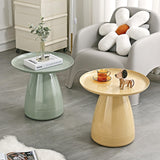 Table D'appoint Ronde en Plastique pour Canapé, Table Appoint Moderne pour Les Espaces Étroits Et Petits, pour Bureau, Salon, Chambre À Coucher, Table Basse (Color : Yellow)