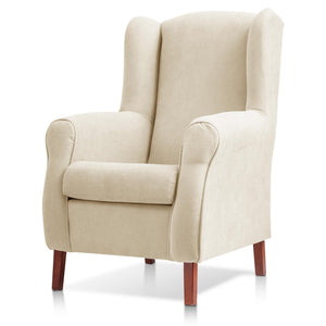 Sueños ZZZ Carla Fauteuil à oreilles tapissé en tissu anti-taches Couleur beige 104 x 77 x 75 cm Idéal pour lire, regarder la télévision ou allaiter Sueños ZZZ Carla Fauteuil à oreilles tapissé en tissu anti-taches Couleur beige 104 x 77 x 75 cm Idéal pour lire, regarder la télévision ou allaiter