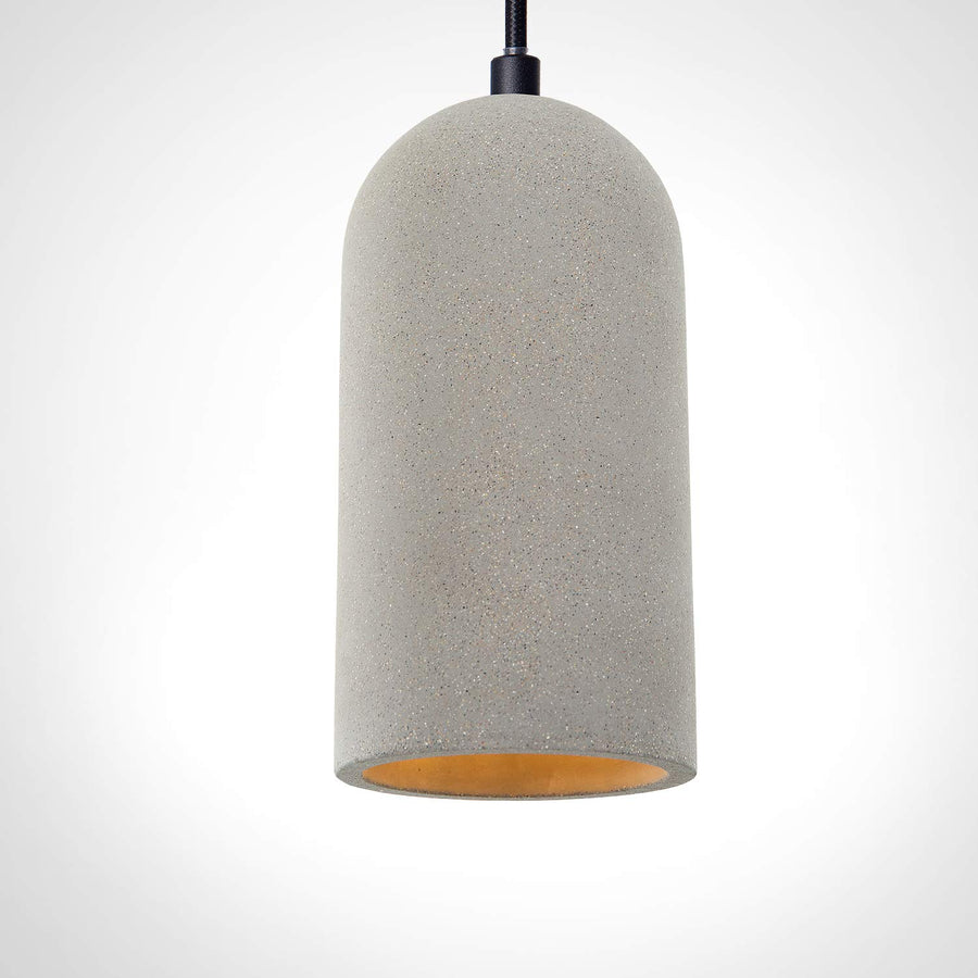 Paco Home Luminaire à suspension, E27, luminaire pour séjour, salle à manger, cuisine, réglable en hauteur, Couleur: Béton-gris pierre, Ampoule: Sans ampoules