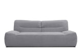 DOMO. Collection Canapé bohème, canapé 3 Places, Style bohème, canapé 3 Places, canapé rembourré, 224 x 109 x 81 cm (l x p x h), Gris foncé