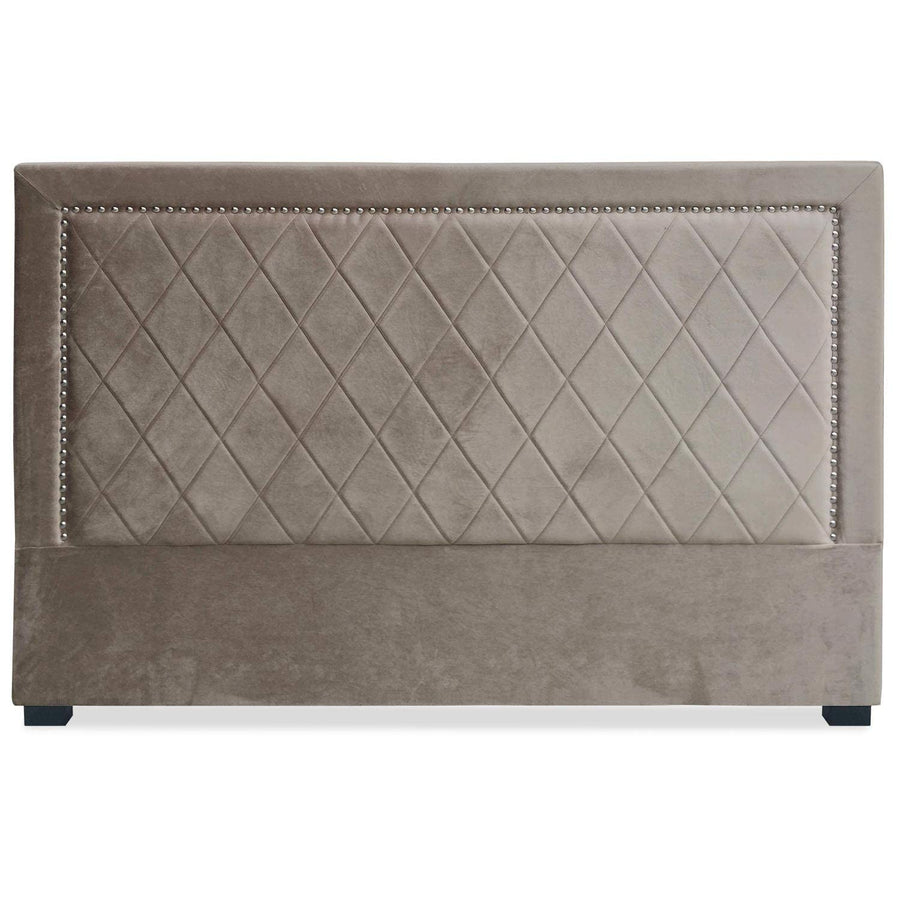 Tête de lit Meghan 180cm Velours Taupe Tête de lit Meghan 180cm Velours Taupe
