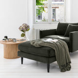 Atmosphera Créateur d'Intérieur - Table Basse Colva Effet Bois - Table d'Appoint pour Chambre, Salon, Bureau - Plateau Déperlant - D70cm x H40cm