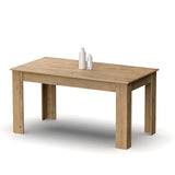 Muebles Pitarch | Table à Manger Extensible 140-180 cm, Table de Salon ou Cuisine, pour 6 personnes, Chêne Gold, Rectangulaire, Moderne, Élégante, Résistante