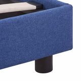 WSJHUHK Meubles, lits et accessoires, lits et cadres de lit, cadre de lit sans matelas, tissu bleu, 150 x 200 cm, King Size