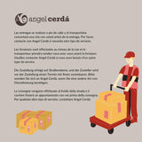 Angel Cerdá – Fauteuil Design Tapissé en Cuir Marron Cognac | Design Enveloppant et Confortable | Pieds en Acier Inoxydable Poli | Design Moderne pour Salon | 85 x 90 x 85 cm