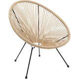 Kare Design Marron Acapulco Moderne, Jardin, Chaise, Fauteuil de Relaxation, résistant aux intempéries, Taille XXL, rétro, adapté à l'extérieur x P 85 x 73 x 78 cm, Polyéthylène, (H/B/T) 85x73x78cm