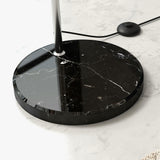 HOMCOM Lampadaire sur Pied Marbre 40W E27 Longueur 110-115 cm Noir Gris