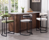 chairus 2PCS Tabourets de Bar Modernes, Chaises Hautes Cuisine, Vert