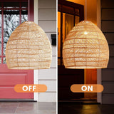 CHUNGYANG Suspension en Rotin Naturel ， Lampe d'art en Bambou Naturel Rotin Art Suspendu Plafonnier Abat-Jour, Lustre Abat-Jour Fait Main pour Lanterne D'îlot De Cuisine