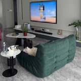 Fauteuil de Salon, Compression en éponge complète, Fauteuil de Salon en Daim Doux, canapé désossé, canapé de Sol Paresseux, canapé Pouf pour Salon Chambre à Coucher C,Double Seat