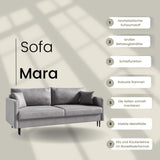 LIKMA Canapé 3 Places Mara 209 cm avec Fonction Lit et Coffre de Rangement, Canapé-Lit en Velours Vert Bouteille Fresh 13, Sofa Convertible Moderne, Couchage d'Appoint, Banquette