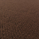 Mendler Rocking-Chair, Fauteuil à Bascule M41 - Imitation Noyer, Tissu Marron