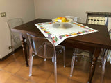 Mar.c.a. Design, Table Extensible, Table Salle à Manger en Bois, Noyer Foncé - Table à Manger Rectangulaire Ouverte 230x85x75H avec 2 Extensions 40cm - Table a Manger Style Art Pauvre, Made in Italy