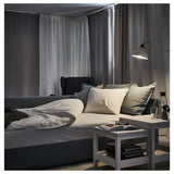 IKEA HOLMSUND Canapé-lit d'angle Orrsta Bleu clair