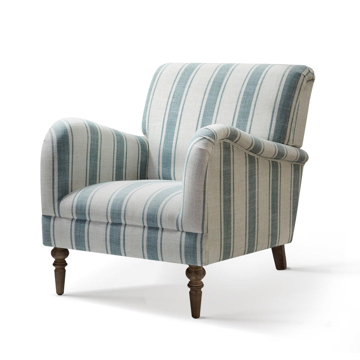 HULALA HOME Fauteuil, Fauteuil, Chaise rembourrée Confortable avec Pieds en Bois Massif, Chaise Longue pour Salon et Chambre à Coucher (Blue) HULALA HOME Fauteuil, Fauteuil, Chaise rembourrée Confortable avec Pieds en Bois Massif, Chaise Longue pour Salon et Chambre à Coucher (Blue)