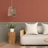 LUSSIOL - Luminaire Cuzco, lustre au look bohème, naturel, hygge - lampe suspendue en rotin tressé naturel, câble blanc, douille E27, Ø 30 cm - possibilité ampoule LED -