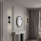 MAYTONI DECORATIVE LIGHTING Applique Murale Moderne Vesper, en Métal, Noir et Or, IP20, 2 ampoules excl. 2xE14 40W 230V.