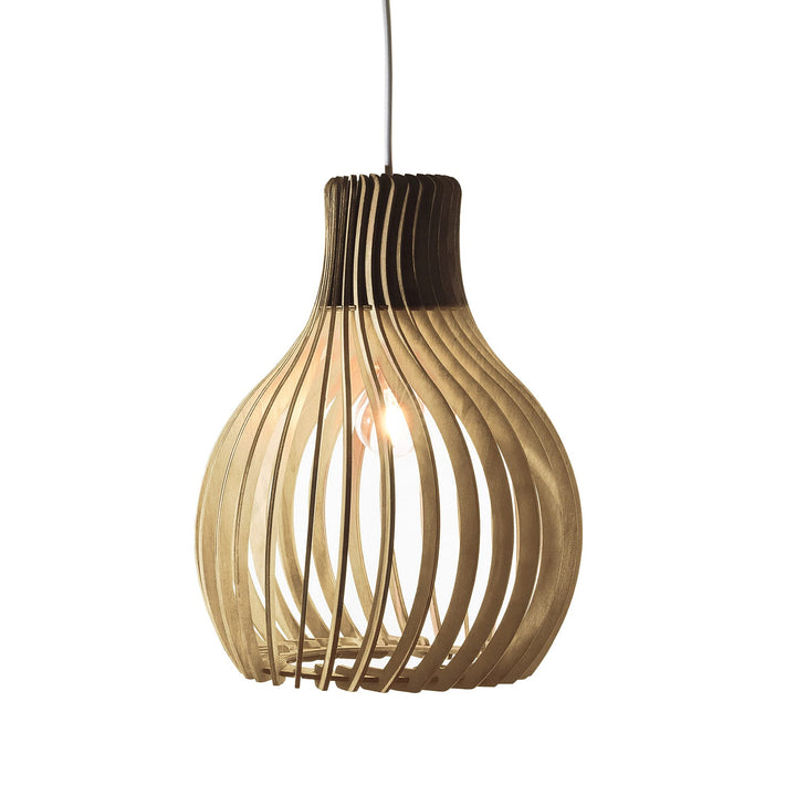 Opis PL2 clair – Lampe (Ø28cm) suspension en bois clair composée de pièces élégantes et incurvées Opis PL2 clair – Lampe (Ø28cm) suspension en bois clair composée de pièces élégantes et incurvées