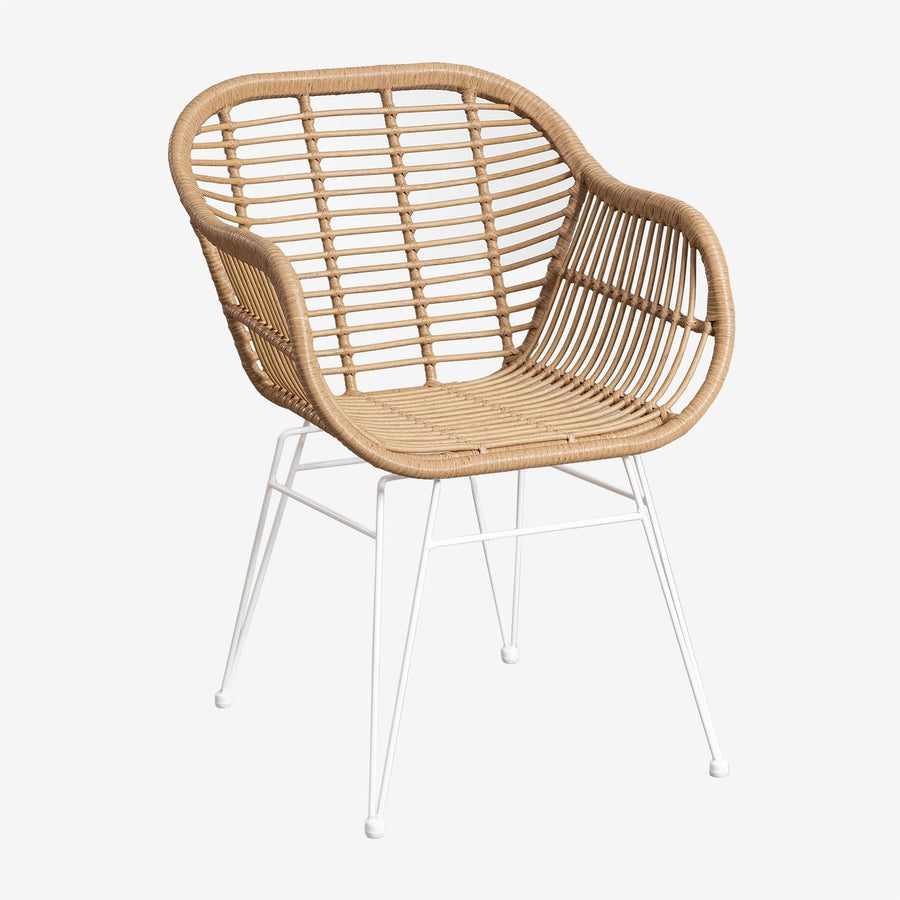 SKLUM Chaise de Jardin en rotin synthétique Zole Blanc