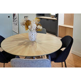 Miliboo Table à Manger Design Ronde chêne D120 cm DIELLI