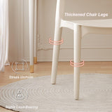 lyxamjrzyp Lot 4 Chaises, Chaise Plastique D'intérieur/extérieur Empilables, Chaise Cuisine Lot de 4 pour Salon, Salle À Manger, Chambre À Coucher, Cuisine(Black)