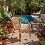 AUBRY GASPARD Fauteuil en moelle de rotin Eden