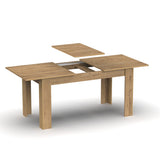 Muebles Pitarch | Table à Manger Extensible 140-180 cm, Table de Salon ou Cuisine, pour 6 personnes, Chêne Gold, Rectangulaire, Moderne, Élégante, Résistante