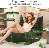 Togo Fauteuil de cheminée, fauteuil de sol avec dossier, canapé d'angle en mousse à mémoire de forme haute densité, confortable, fauteuil de lecture d'intérieur, pour salon, chambre à coucher, jeux et