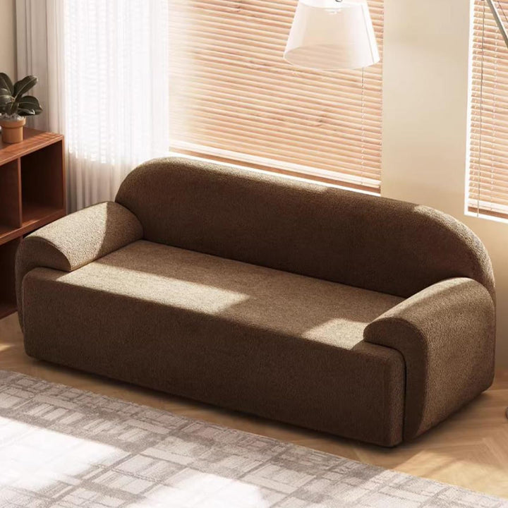 KIBONCY Petit canapé Causeuse Moderne, canapé 2 Places rembourré en Tissu du Milieu du siècle, Meubles for Petit Espace, Salon, Studio(Brown,155x72x70cm) KIBONCY Petit canapé Causeuse Moderne, canapé 2 Places rembourré en Tissu du Milieu du siècle, Meubles for Petit Espace, Salon, Studio(Brown,155x72x70cm)