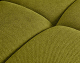 Lisa Design - Ray - canapé Droit 3 Places en Tissu texturé, Vert