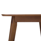 Table de Salle à Manger ou Cuisine 150 x 90 cm en Bois et MDF Marron Foncé de Style Rétro pour Intérieur Scandinave ou Vintage Beliani