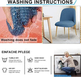 Lot de 2 housses de chaise de salle à manger en velours extensible pour chaises modernes du milieu du siècle, bordeaux