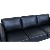 Furnhouse Valence Canapés, Bois d'ingénierie, Noir, 88x220x83