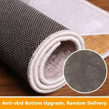 Tapis Style Moderne Tapis Poils Ras Visage Humain de Lineart Abstrait Blanc Noir pour la Chambre, Salle de Jeux 80*120