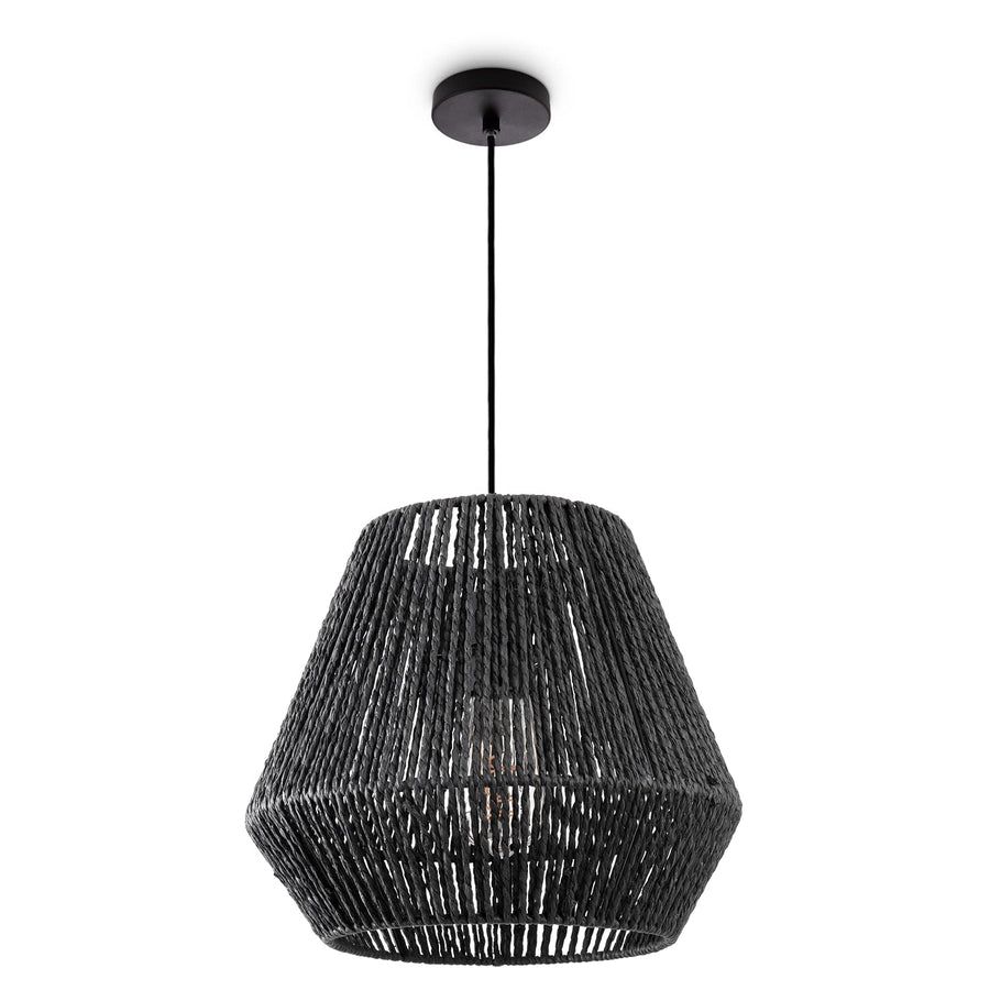 Paco Home Suspension Rotin Table À Manger Lampe Suspendue Salle À Manger Lampe E27 Papier Boho, Couleur:Noir (Ø32cm), Type de luminaire___Couleur:Lampe à suspension - Noir Paco Home Suspension Rotin Table À Manger Lampe Suspendue Salle À Manger Lampe E27 Papier Boho, Couleur:Noir (Ø32cm), Type de luminaire___Couleur:Lampe à suspension - Noir