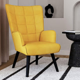 IDMarket - Fauteuil scandinave ANIA Velours Jaune