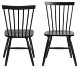 AC Design Furniture Susanne Chaises de salle à manger Lot de 2, H: 86 x l: 50,5 x L: 49,5 cm, Noir, Bois, 2 pc