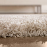 Paco Home Tapis Poils Hauts Moelleux Moderne Shaggy Style Flokati Confortable Uni Beige, Dimension:160x230 cm