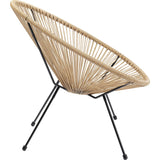 Kare Design Marron Acapulco Moderne, Jardin, Chaise, Fauteuil de Relaxation, résistant aux intempéries, Taille XXL, rétro, adapté à l'extérieur x P 85 x 73 x 78 cm, Polyéthylène, (H/B/T) 85x73x78cm