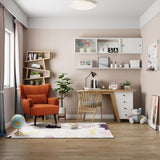 Vesgantti Fauteuil en Velours, Fauteuil à Oreilles pour Salon - Orange