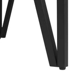 Beliani Table Basse Rectangulaire avec Plateau Effet Béton et Pieds Noirs pour Salon au Style Moderne et Industriel